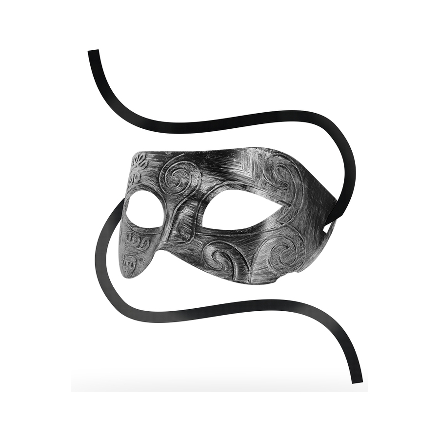 Masque OHMAMA Motifs Grecs Argent 2 Masque OHMAMA Motifs Grecs Argent – Image 2