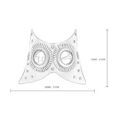KinkHarness Masque OWL Simili -FÉMINITÉS boutique masque owl simili 9