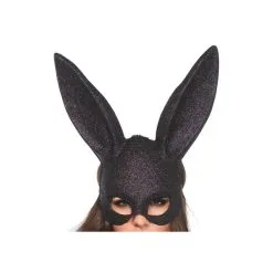LEG AVENUE Masque Rabbit - Noir Pailleté