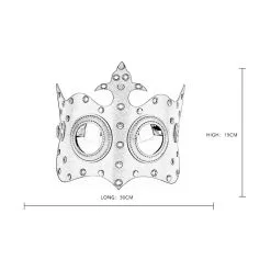 KinkHarness Masque ROYAL Noir 19 KinkHarness Masque ROYAL Noir -FÉMINITÉS boutique masque royal noir 9