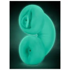 M For Men Masturbateur Double DELIGHT GLOW Phosphorescent Vagin - Anus -FÉMINITÉS boutique masturbateur double delight glow phosphorescent vagin anus 2