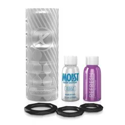 PDX Elite Masturbateur EZ Grip Stroker Clear -FÉMINITÉS boutique masturbateur ez grip stroker clear 2