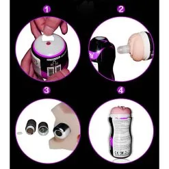 Lovetoy Masturbateur Réaliste Vibrant Stamina 16 X 6.5 Cm -FÉMINITÉS boutique masturbateur realiste vibrant stamina 16 x 65 cm 2