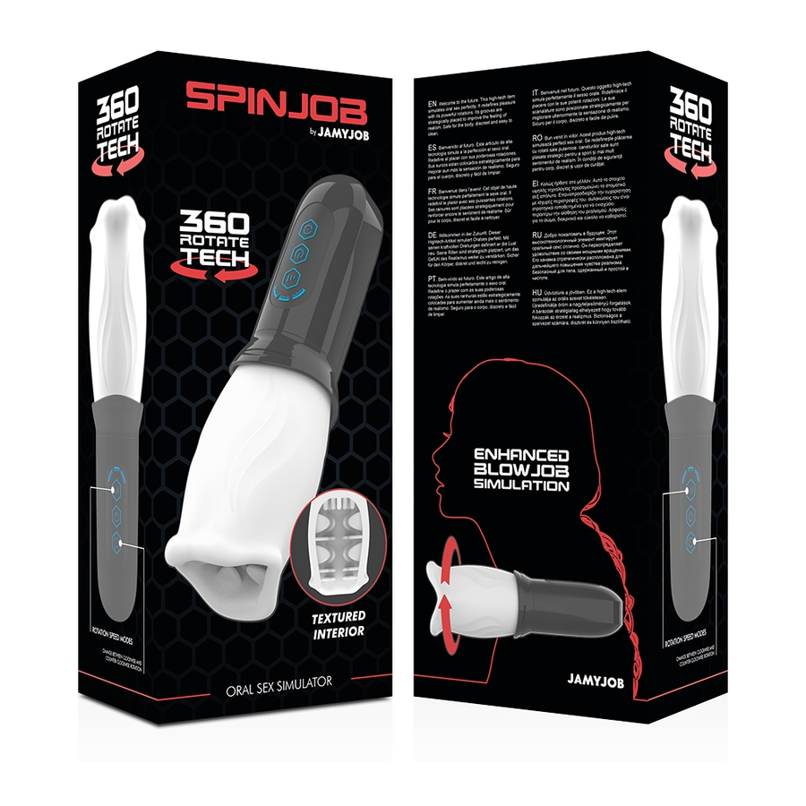 Jamyjob Masturbateur Rotatif 360° SPINJOB 3 Vitesses 9 Jamyjob Masturbateur Rotatif 360° SPINJOB 3 Vitesses – Image 9