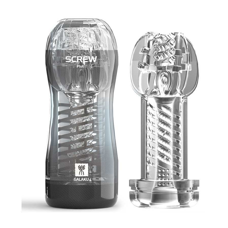 Masturbateur SCREW III Galaku Gris 1 Masturbateur SCREW III Galaku Gris