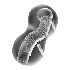 Jamyjob Masturbateur Souple Transparent TENSEK N°3 - 15cm