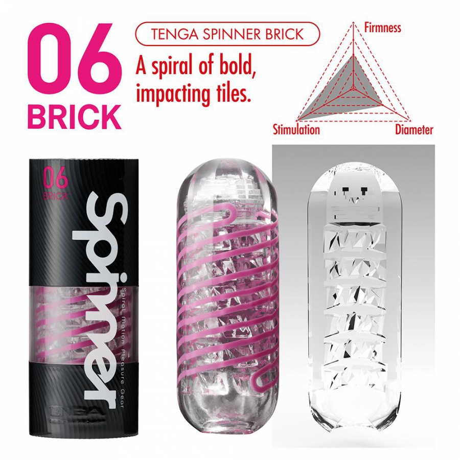 TENGA Masturbateur SPINNER 06 BRICK 2 TENGA Masturbateur SPINNER 06 BRICK – Image 2