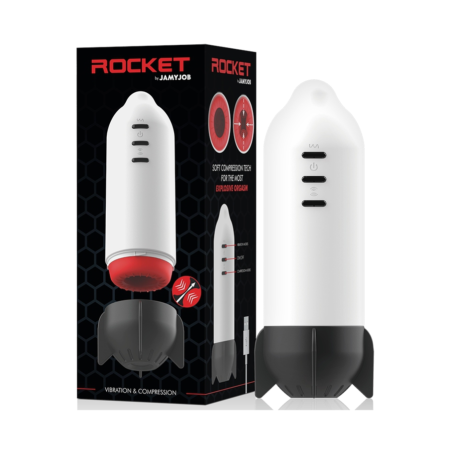 Jamyjob Masturbateur Vibrant Avec Compression ROCKET 2 Jamyjob Masturbateur Vibrant Avec Compression ROCKET – Image 2