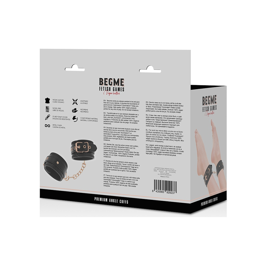 Menottes De Chevilles BEGME Noires 9 Menottes De Chevilles BEGME Noires – Image 9