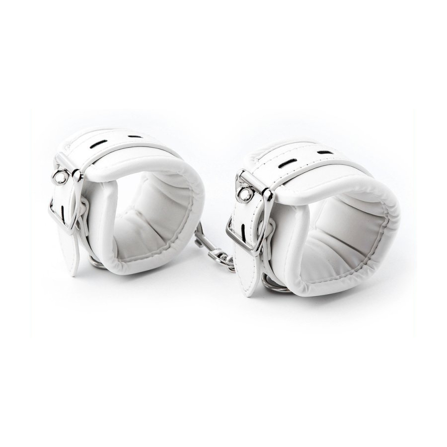 BDSMaster Menottes De Chevilles CUFF BOMB Blanches 1 BDSMaster Menottes De Chevilles CUFF BOMB Blanches