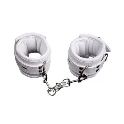 BDSMaster Menottes De Chevilles CUFF BOMB Blanches 14 BDSMaster Menottes De Chevilles CUFF BOMB Blanches -FÉMINITÉS boutique menottes de chevilles cuff bomb blanches 1 5