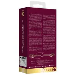 Ouch! Halo Menottes De Poignets Avec Anneaux HALO Rouge 5 Ouch! Halo Menottes De Poignets Avec Anneaux HALO Rouge -FÉMINITÉS boutique menottes de poignets avec anneaux halo rouge 2