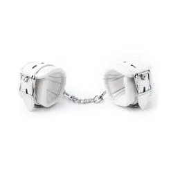BDSMaster Menottes De Poignets CUFF BOMB Blanches -FÉMINITÉS boutique menottes de poignets cuff bomb blanches 2