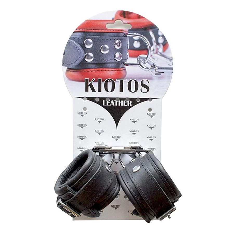 Kiotos Menottes De Poignets En Cuir 5cm Noir 2 Kiotos Menottes De Poignets En Cuir 5cm Noir – Image 2