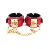LuxuryFantasy Menottes De Poignets GOLDY CUFF Rouge-Noir
