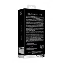 Ouch! Luxury Menottes De Poignets LUXURY Noire -FÉMINITÉS boutique menottes de poignets luxury noire 5