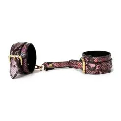 SM Fantasy Menottes De Poignets SNAKINE Noir-Rose -FÉMINITÉS boutique menottes de poignets snakine noir rose 2