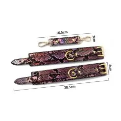 SM Fantasy Menottes De Poignets SNAKINE Noir-Rose -FÉMINITÉS boutique menottes de poignets snakine noir rose 3