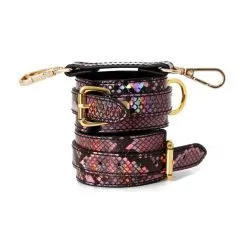 SM Fantasy Menottes De Poignets SNAKINE Noir-Rose -FÉMINITÉS boutique menottes de poignets snakine noir rose 4