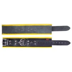 The Red Menottes En Cuir Pour Chevilles Noir-Jaune 9 The Red Menottes En Cuir Pour Chevilles Noir-Jaune -FÉMINITÉS boutique menottes en cuir pour chevilles noir jaune 3