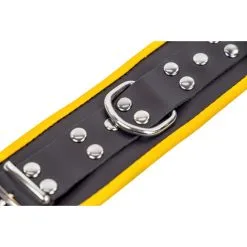 The Red Menottes En Cuir Pour Chevilles Noir-Jaune 10 The Red Menottes En Cuir Pour Chevilles Noir-Jaune -FÉMINITÉS boutique menottes en cuir pour chevilles noir jaune 4