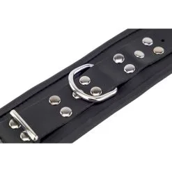 The Red Menottes En Cuir Pour Poignets Noir -FÉMINITÉS boutique menottes en cuir pour poignets noir 3