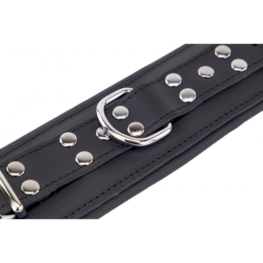 The Red Menottes En Cuir Rembourrées Pour Chevilles Noir 4 The Red Menottes En Cuir Rembourrées Pour Chevilles Noir – Image 4