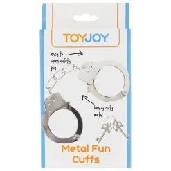 Toy Joy Menottes En Métal FUN CUFFS Argentées 7 Toy Joy Menottes En Métal FUN CUFFS Argentées -FÉMINITÉS boutique menottes en metal fun cuffs argentees 3