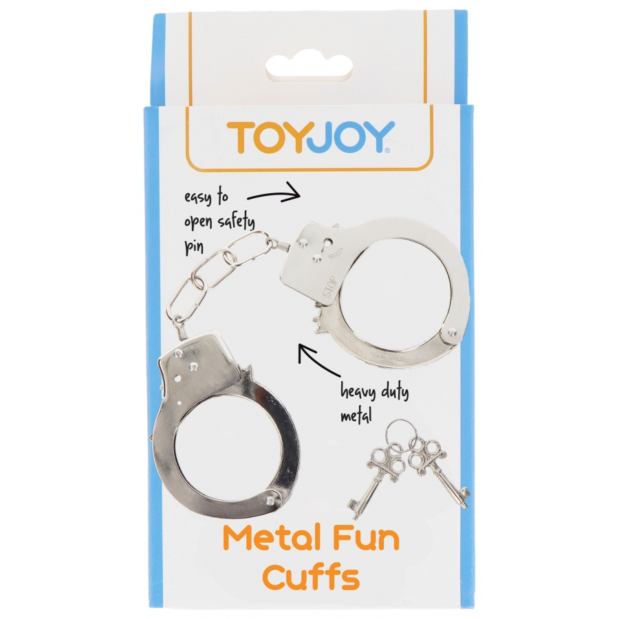 Toy Joy Menottes En Métal FUN CUFFS Argentées 4 Toy Joy Menottes En Métal FUN CUFFS Argentées – Image 4