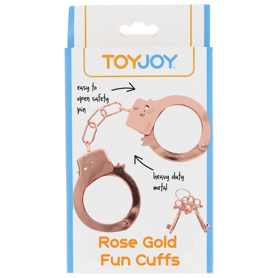 Toy Joy Menottes En Métal FUN CUFFS Roses 2 Toy Joy Menottes En Métal FUN CUFFS Roses – Image 2