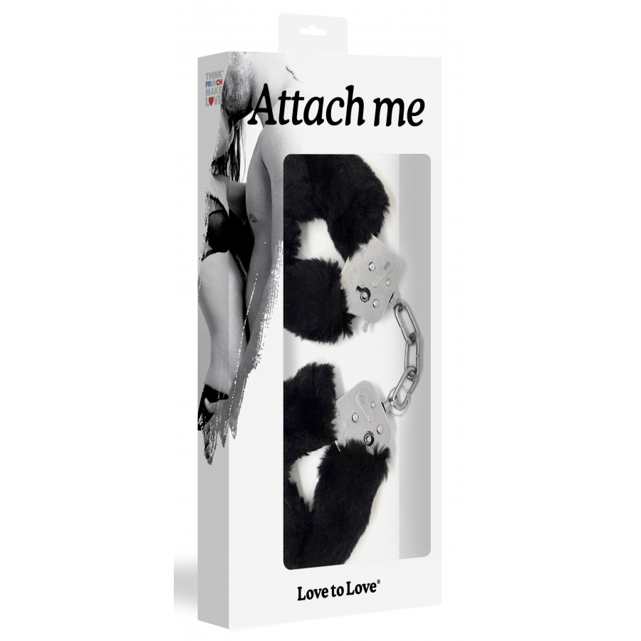 Love To Love Menottes Fourrure Noires ATTACH ME 2 Love To Love Menottes Fourrure Noires ATTACH ME – Image 2