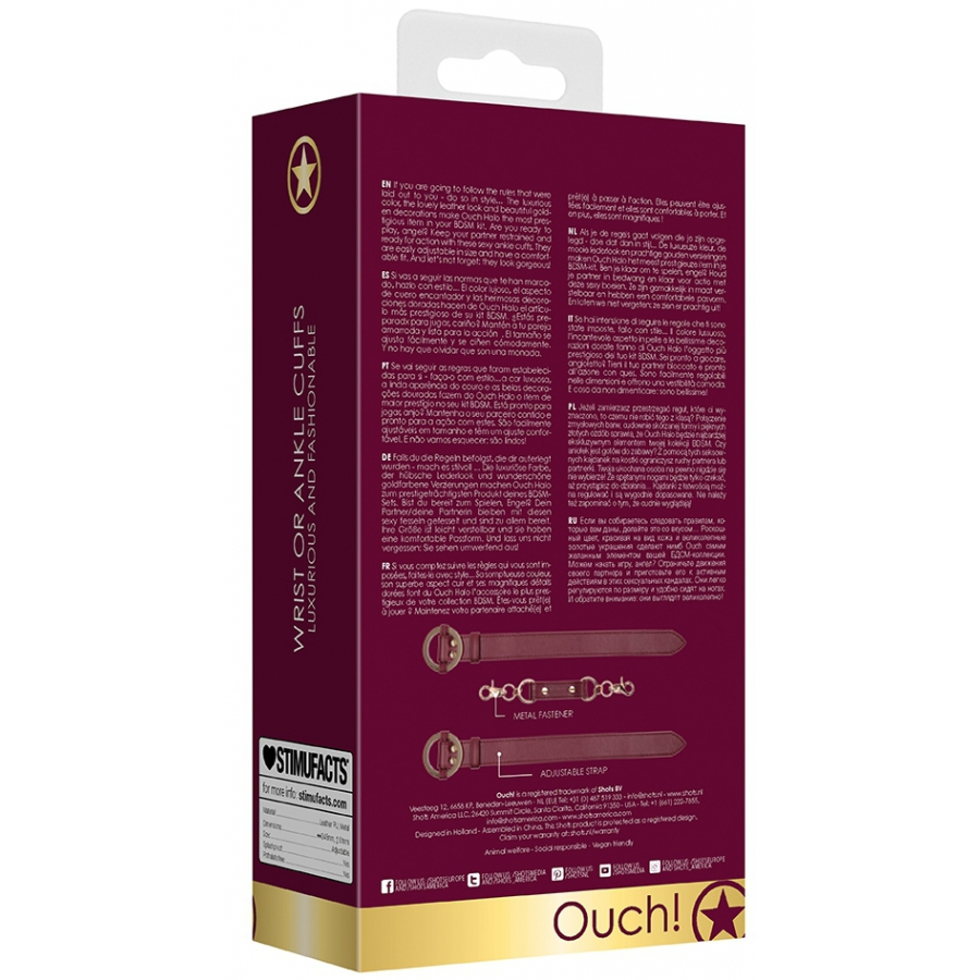 Ouch! Halo Menottes HALO CUFF Rouge 3 Ouch! Halo Menottes HALO CUFF Rouge – Image 3