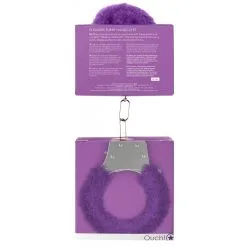 Ouch! Menottes PLEASURE FURRY Violet -FÉMINITÉS boutique menottes pleasure furry violet 3
