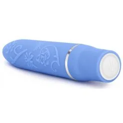 Rose Mini Vibro BLISS VIBE 10.5cm Bleu -FÉMINITÉS boutique mini vibro bliss vibe 105cm bleu 3