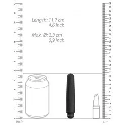 Luminous Mini Vibro DELIA 12cm Noir -FÉMINITÉS boutique mini vibro delia 12cm noir 4