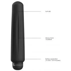 Luminous Mini Vibro DELIA 12cm Noir -FÉMINITÉS boutique mini vibro delia 12cm noir 5