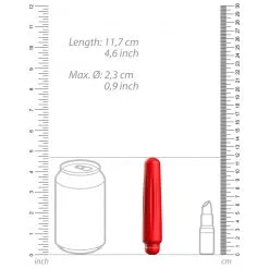 Luminous Mini Vibro DELIA 12cm Rouge -FÉMINITÉS boutique mini vibro delia 12cm rouge 4