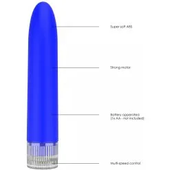 Luminous Mini Vibro ELENI 14cm Bleu -FÉMINITÉS boutique mini vibro eleni 14cm bleu 5