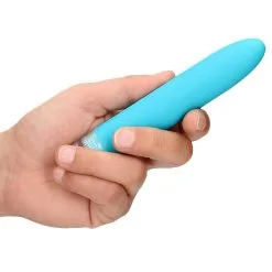 Luminous Mini Vibro ELENI 14cm Turquoise -FÉMINITÉS boutique mini vibro eleni 14cm turquoise 2