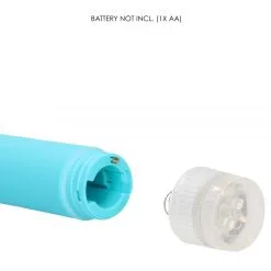 Luminous Mini Vibro ELENI 14cm Turquoise -FÉMINITÉS boutique mini vibro eleni 14cm turquoise 3
