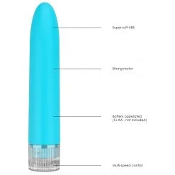 Luminous Mini Vibro ELENI 14cm Turquoise -FÉMINITÉS boutique mini vibro eleni 14cm turquoise 5