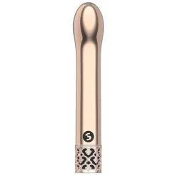 Royal Gems Mini Vibro JEWEL ROYAL 12cm Rose Doré -FÉMINITÉS boutique mini vibro jewel royal 12cm rose dore 3