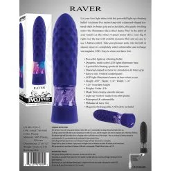 Evolved Mini Vibro RAVER 12cm Violet -FÉMINITÉS boutique mini vibro raver 12cm violet 3