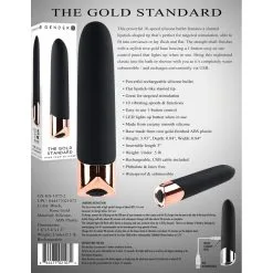 Gender X Mini Vibro THE GOLD STANDARD 10 Vibrations -FÉMINITÉS boutique mini vibro the gold standard 10 vibrations 3