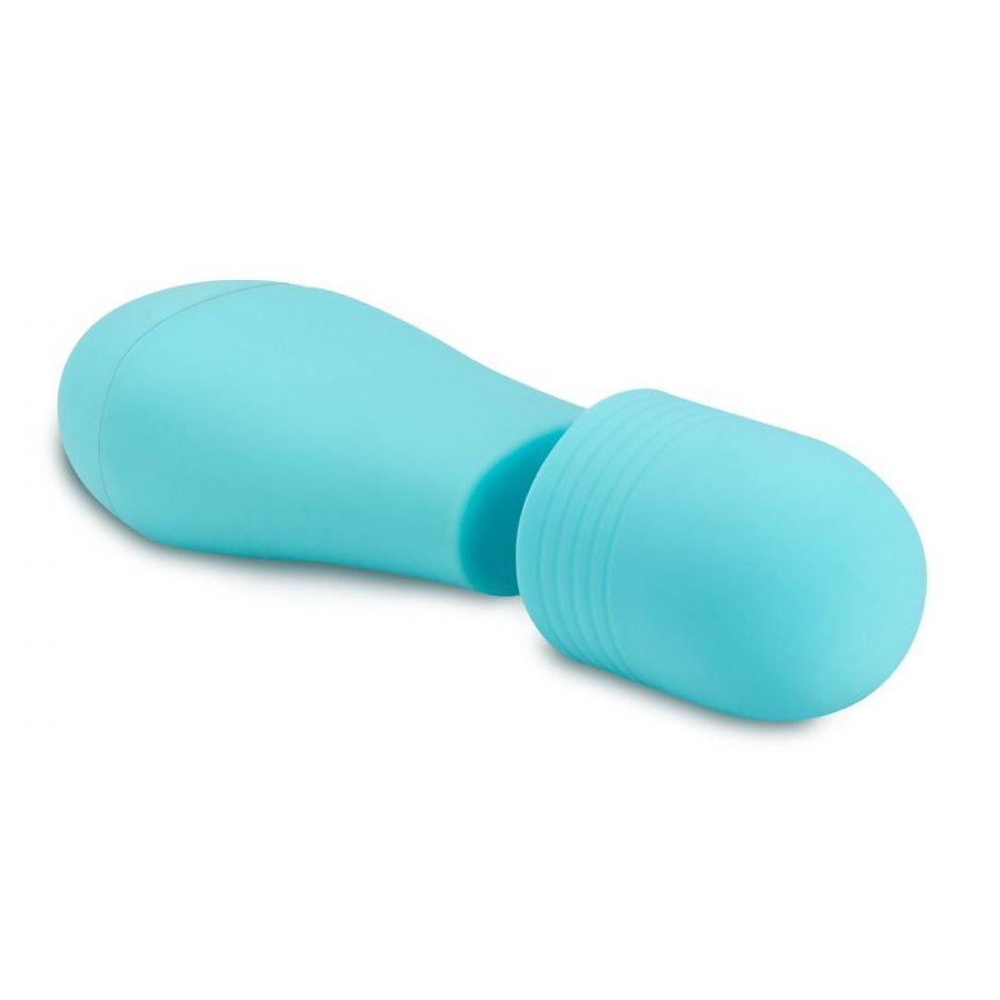 Rose Mini Wand JOYFUL 2 Embouts - Tête 30mm Bleu 5 Rose Mini Wand JOYFUL 2 Embouts - Tête 30mm Bleu – Image 5