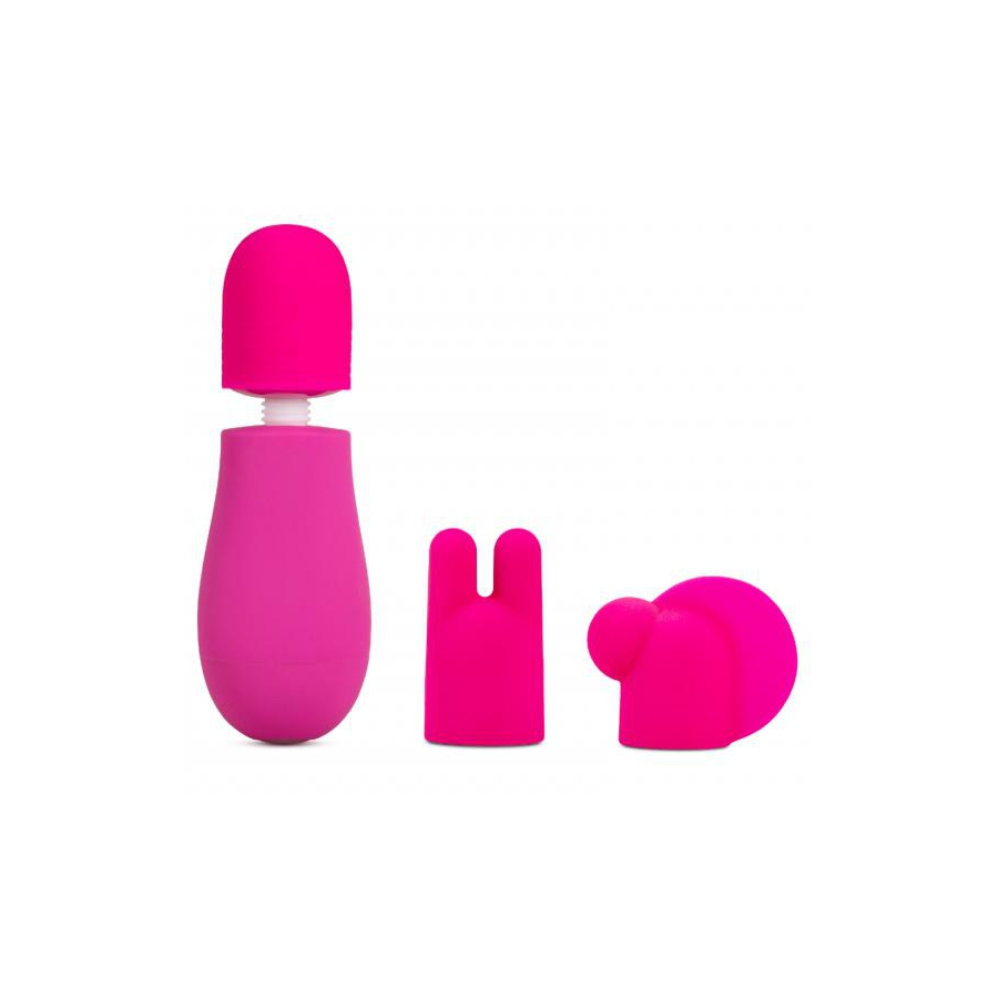 Mini Wand JOYFUL 2 Embouts - Tête 30mm Rose 1 Mini Wand JOYFUL 2 Embouts - Tête 30mm Rose