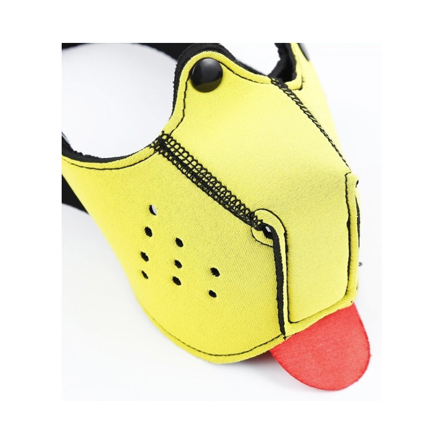 Kinky Puppy Museau + Langue Néoprène PUPPY Jaune 2 Kinky Puppy Museau + Langue Néoprène PUPPY Jaune – Image 2