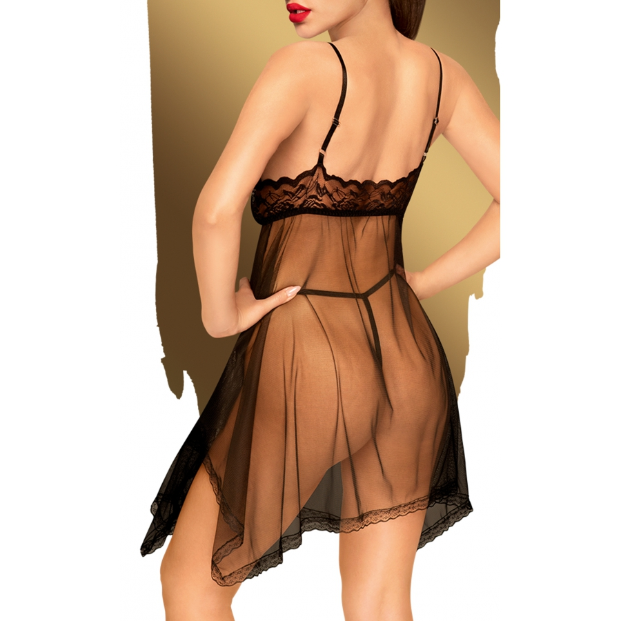 Penthouse Nuisette Naughty Doll - Noire 2 Penthouse Nuisette Naughty Doll - Noire – Image 2