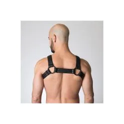665 Harnais Néoprène BULLDOG Noir -FÉMINITÉS boutique neoprene bulldog harness 3