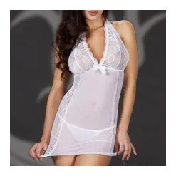 Chilirose Nuisette Dos Nu En Dentelle - Blanche